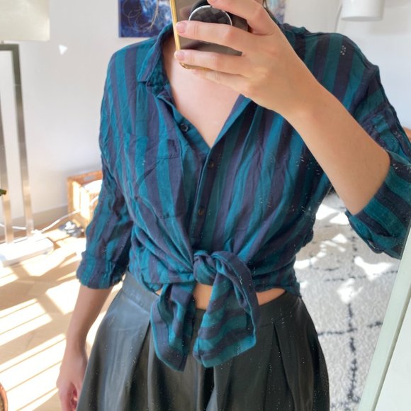 Urban Outfitters Striped BDG Blouse Small - Picture 2 of 2